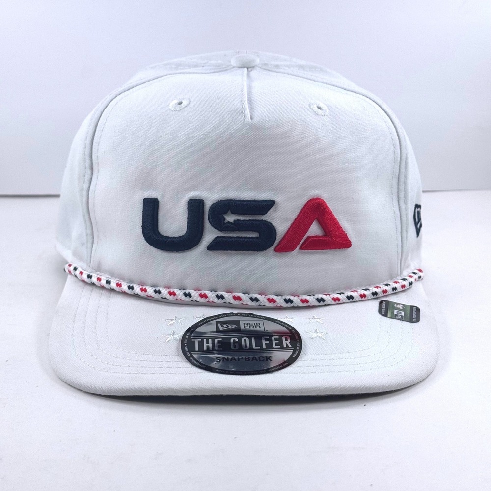 New Era 2025 Ryder Cup USA The Golfer Snapback Rope Hat White 60673153